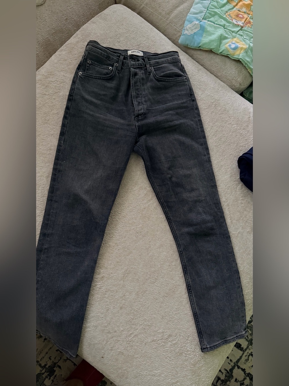 Aฤolde Black Straight Leg Jeans